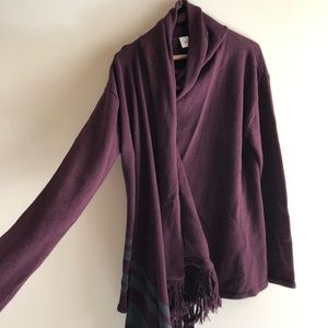 CAbi Plum Wrap Sweater